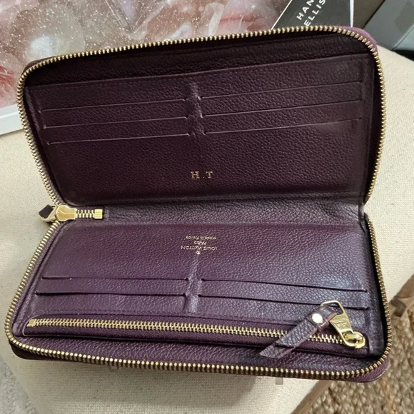 Louis Vuitton Purple/Amethyst Wallet Luxurious Monogram Empreinte Leather Design - Picture 9 of 9